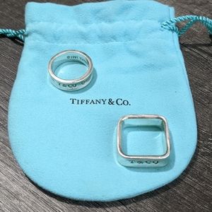 Tiffany & Co. 1837 Round & Square 925 rings